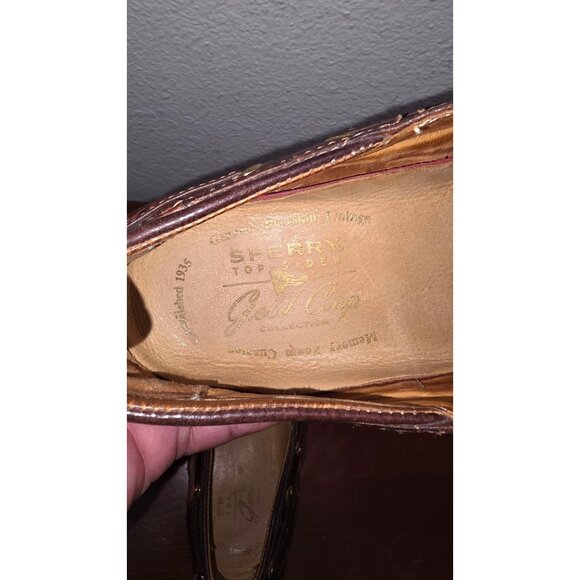 Sperry Men's Brown Leather Fisherman Sandal Rubber Soles Size 8 - Picture 7 of 8